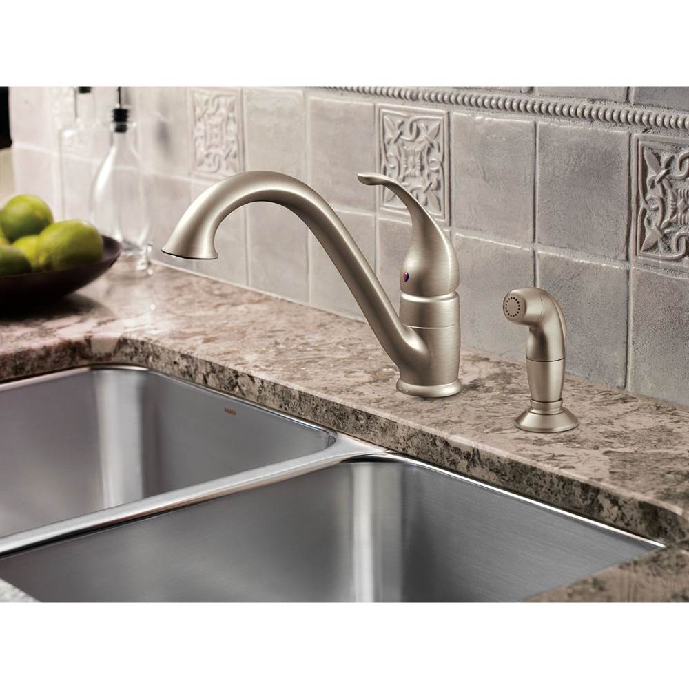Camerist One-Handle Low Arc Kitchen Faucet, Chrome