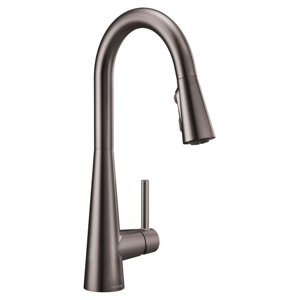 Sleek One-Handle High Arc Pulldown Kitchen Faucet Featuring Power Boost, Chrome