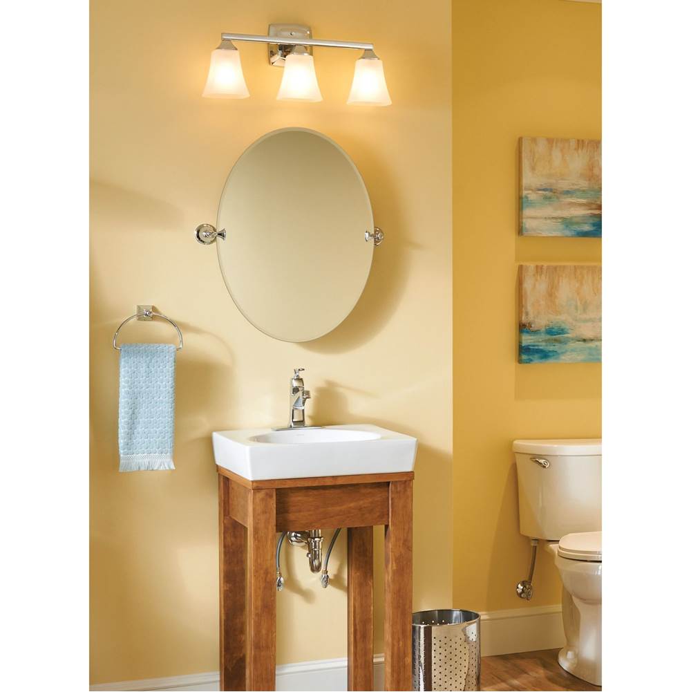 Brushed Gold Three Globe Bath Light