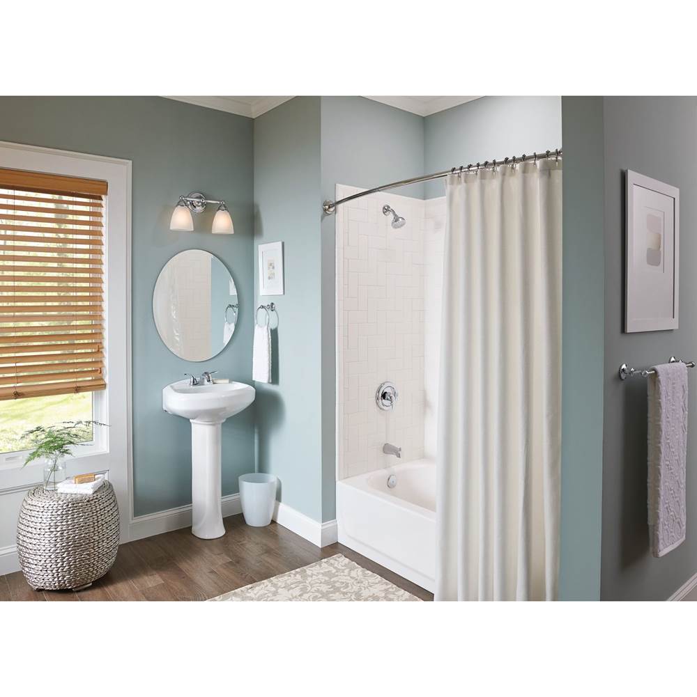 Brushed Nickel Two Globe Bath Light