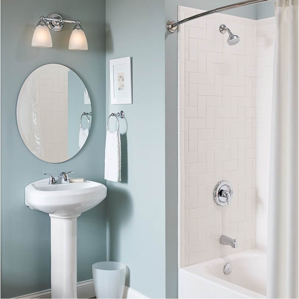 Brushed Nickel Two Globe Bath Light