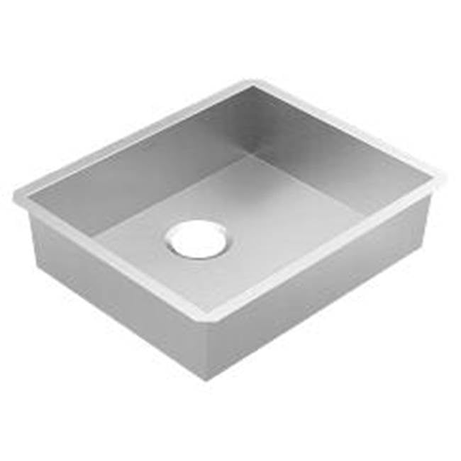 Moen - 22''x18'' stainless steel 18 gauge single bowl sink - Stainless