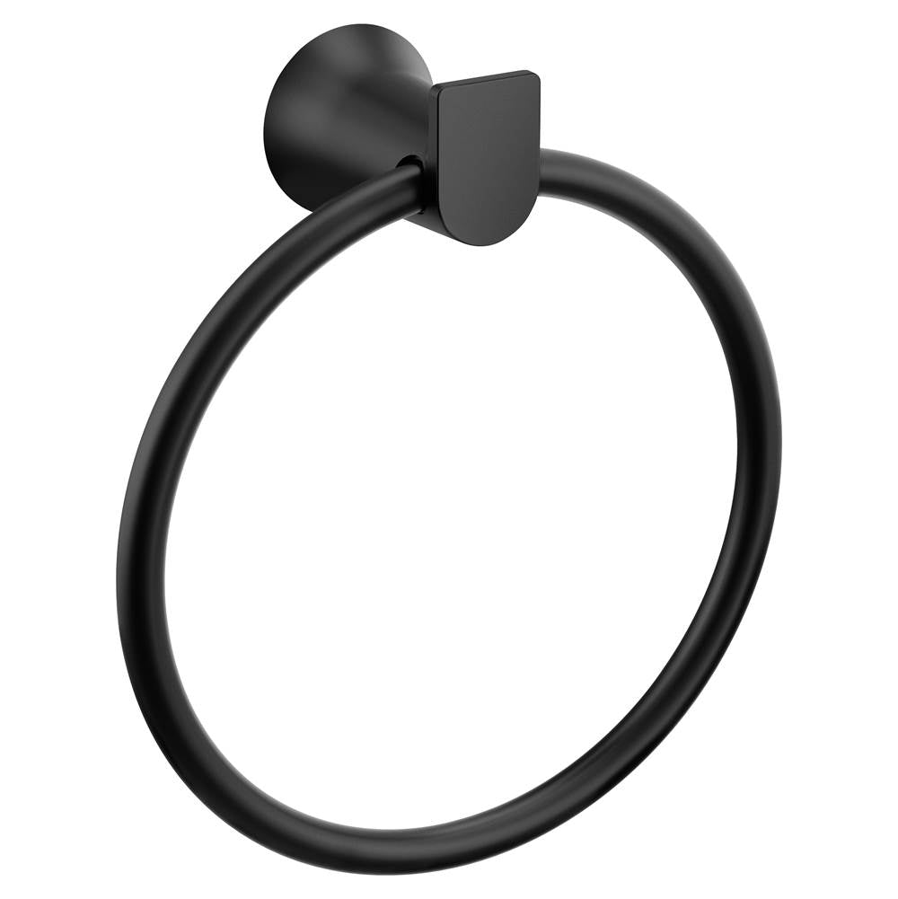 Moen - Matte Black Towel Ring - Matte Black