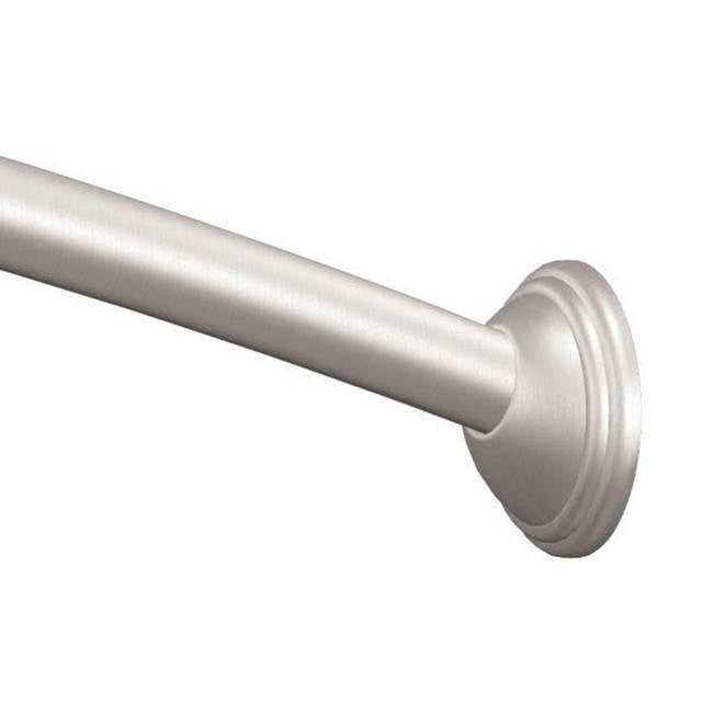 Moen - Brushed Nickel 5' Curved Shower Rod - Brushed Nickel