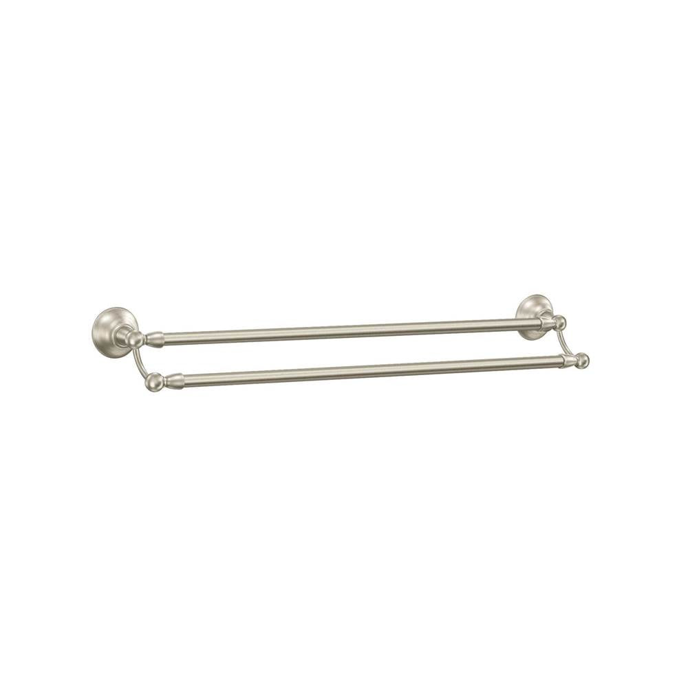 Brushed Nickel 24'' Double Towel Bar