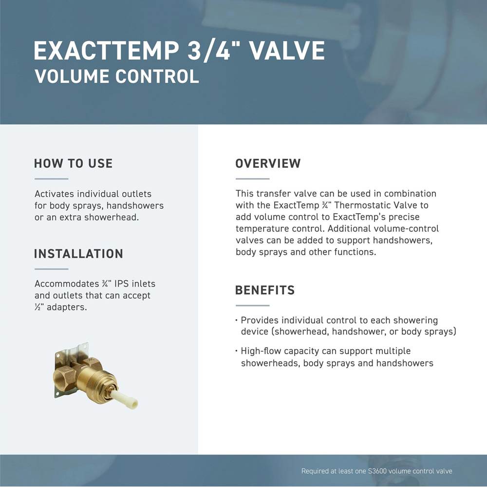 Exacttemp Volume Control, Chrome