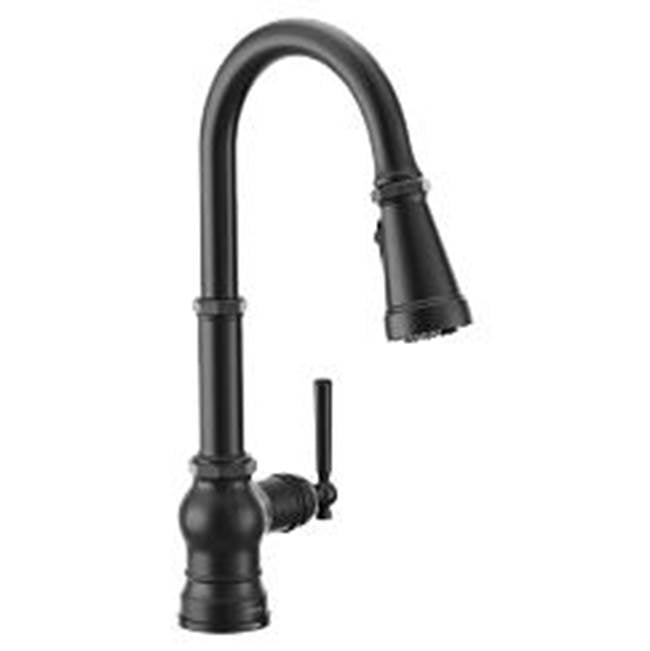 Moen - Matte Black One-Handle Pulldown Kitchen Faucet - Matte Black
