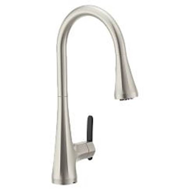 Moen - Spot Resist Stainless One-Handle Pulldown Kitchen Faucet - Spot Resist Stainless
