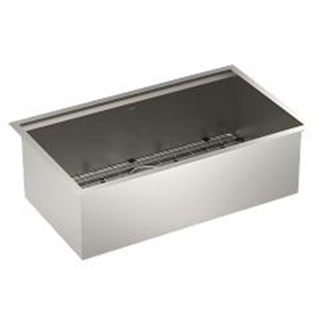 Moen - 32''x19'' Single Bowl Undermount Workstation Sink - Stainless