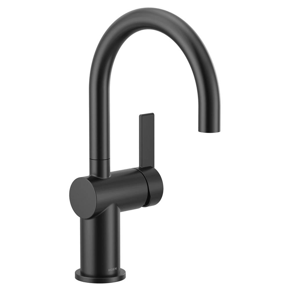 Moen - Cia Single Handle Bar Faucet in Matte Black - Matte Black