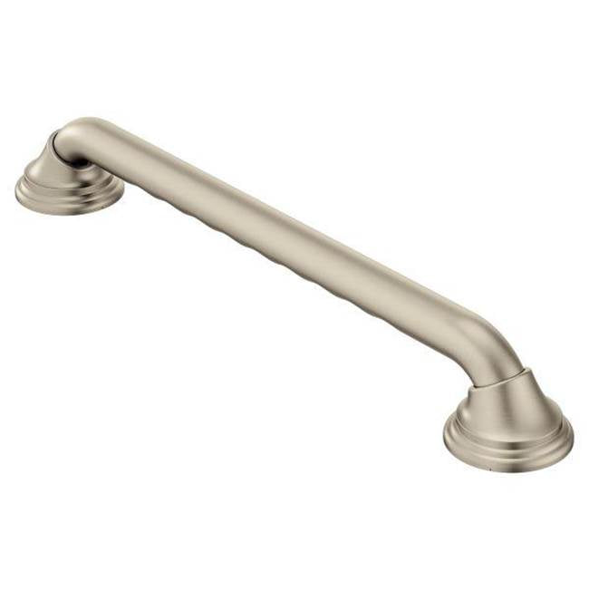 Moen - Brushed Nickel 16'' Designer Grab Bar - Brushed Nickel