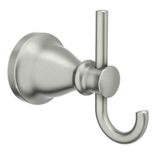 Moen - Brushed nickel double robe hook - Brushed Nickel