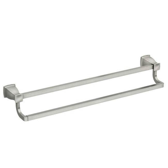 Moen - Brushed Nickel 24'' Double Towel Bar - Brushed Nickel