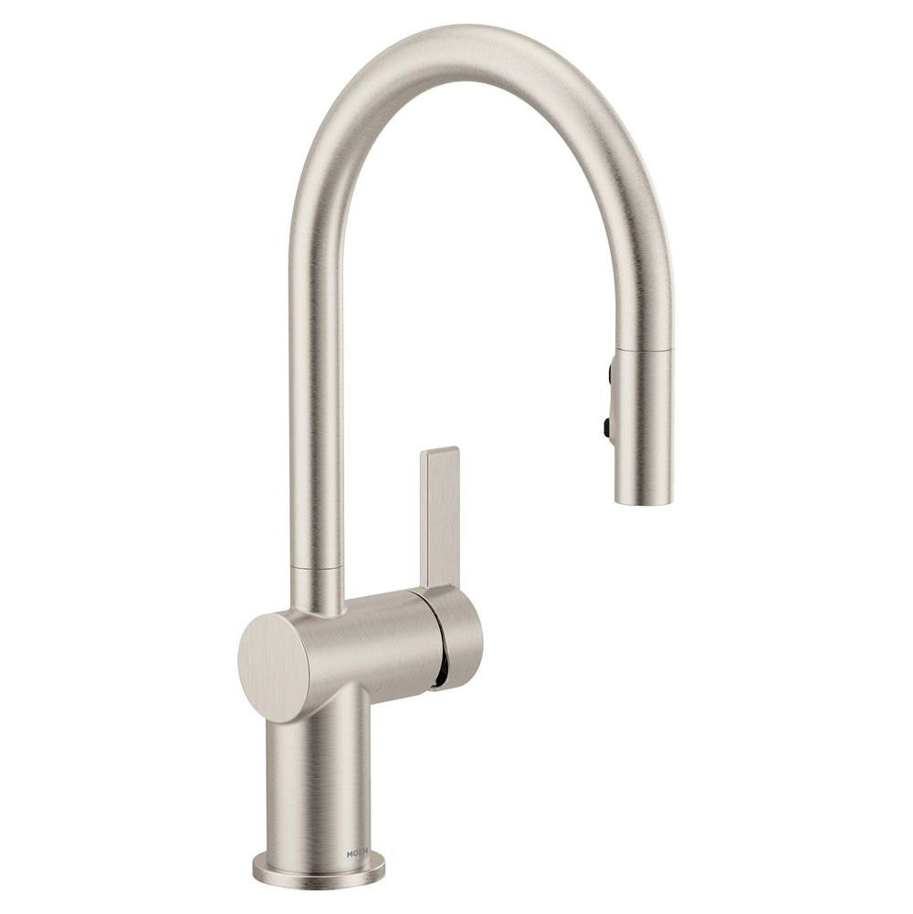 Moen - Cia Pulldown Kitchen Faucet with Power Boost in Spot Resist Stainless - Spot Resist Stainless