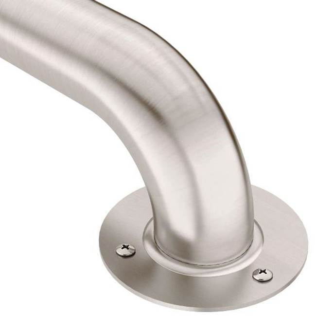 Moen - Stainless 18'' Exposed Screw Grab Bar - Stainless