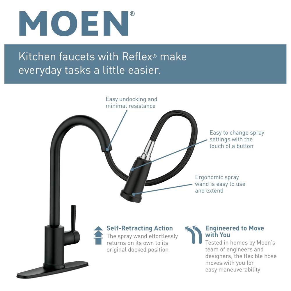 Belfield Smart Faucet Touchless Pull Down Sprayer Kitchen Faucet with Voice Control and Power Boost, Chrome