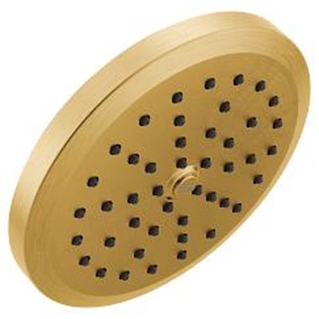 Moen - Brushed gold one-function 6-3/4'' diameter spray head rainshower - Brushed Gold