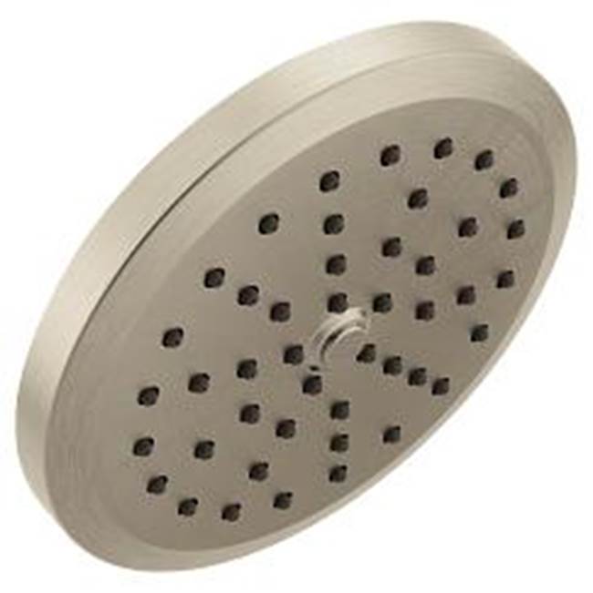 Moen - Brushed nickel one-function 6-3/4'' diameter spray head rainshower - Brushed Nickel