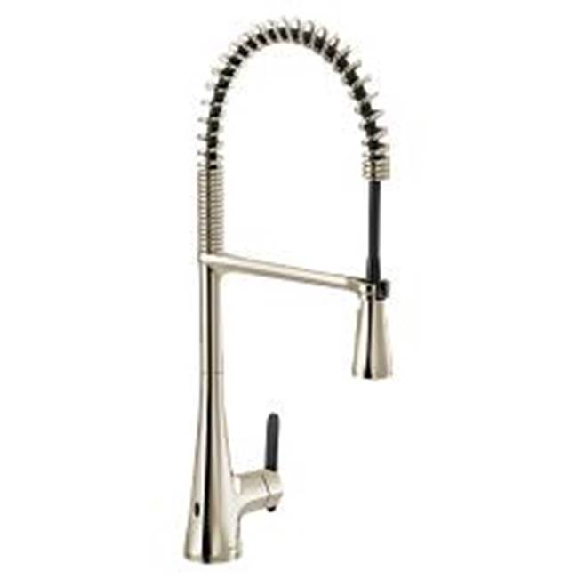 Moen - Polished Nickel One-Handle Kitchen Faucet - Polished Nickel