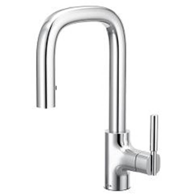 Moen - Chrome One-Handle Pulldown Bar Faucet - Chrome