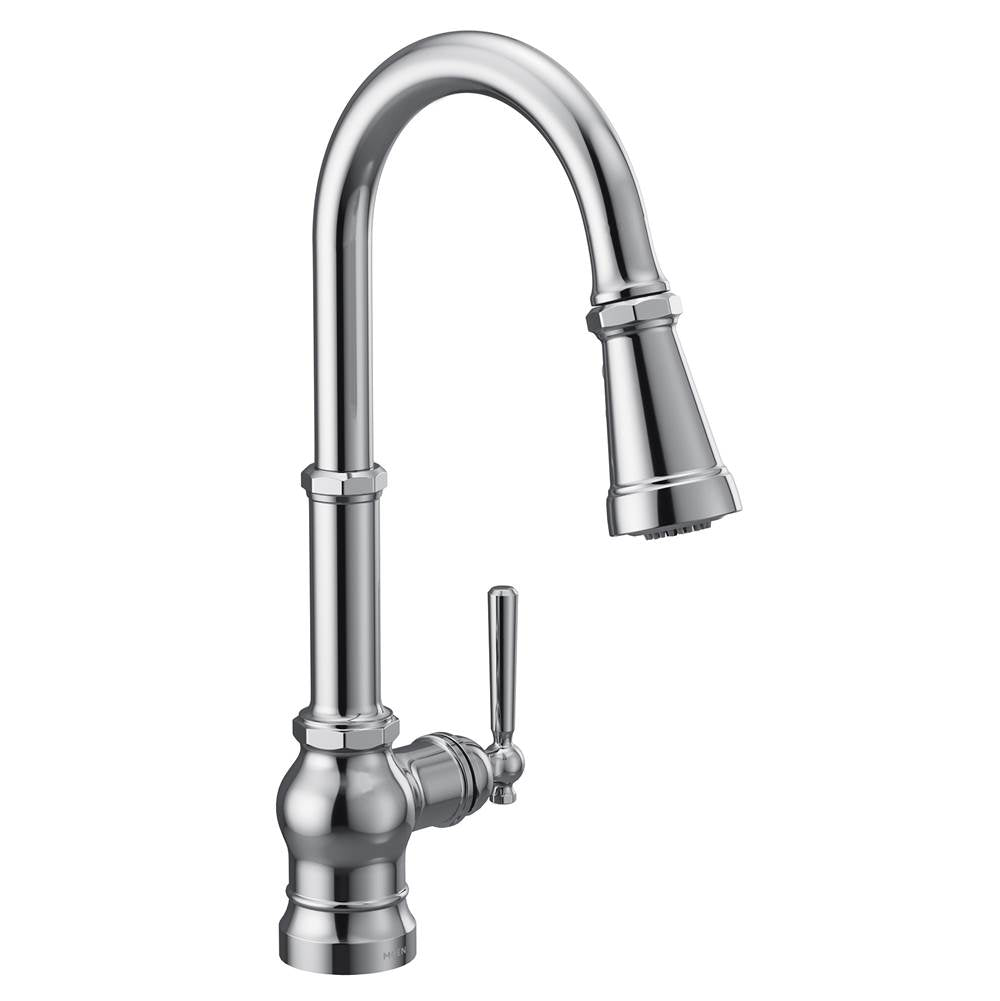 Paterson One-Handle Pulldown Bar Faucet with Power Clean, Includes Interchangeable Handle, Chrome