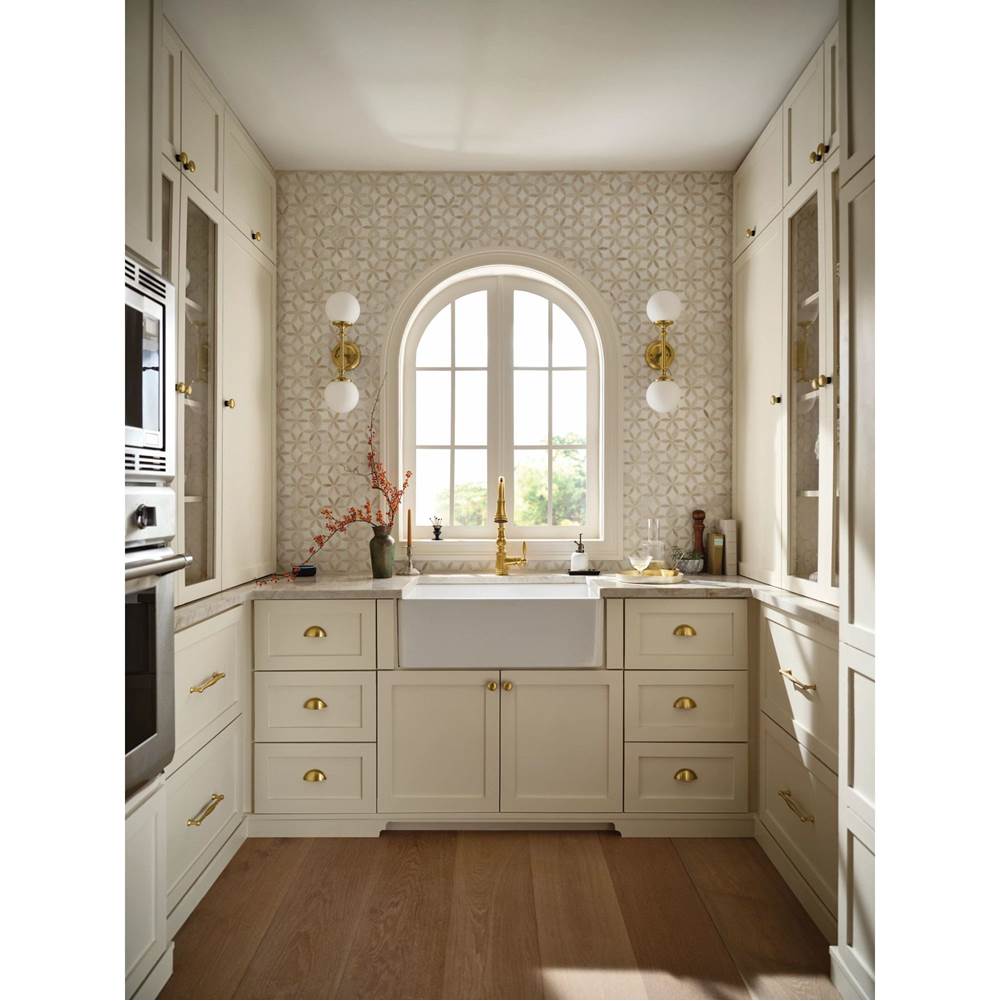 White Fireclay 30 in. Single Bowl Farmhouse Apron Front Kitchen Sink