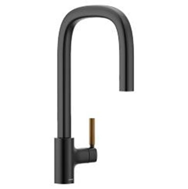 Moen - Matte Black One-Handle Pulldown Kitchen Faucet - Matte Black