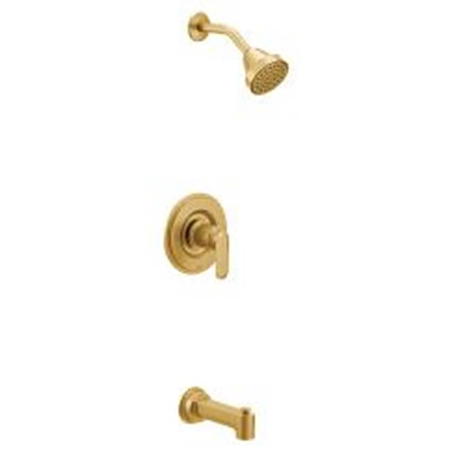 Moen - Brushed nickel Posi-Temp(R) tub/shower - Brushed Nickel