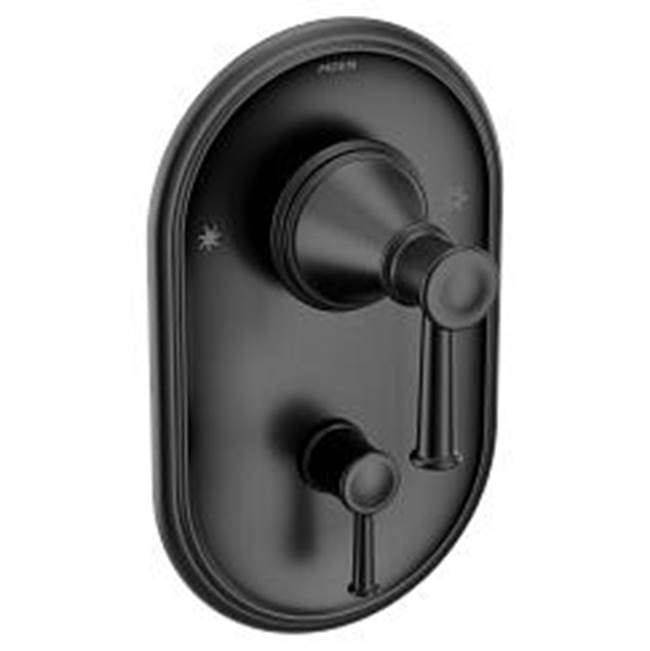 Moen - Matte black Posi-Temp(R) with diverter valve trim - Matte Black