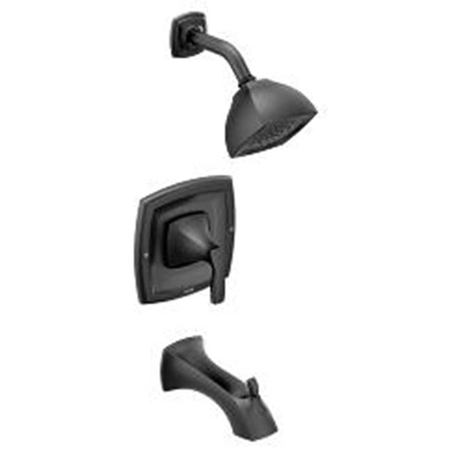 Moen - Matte black Posi-Temp(R) tub/shower - Matte Black