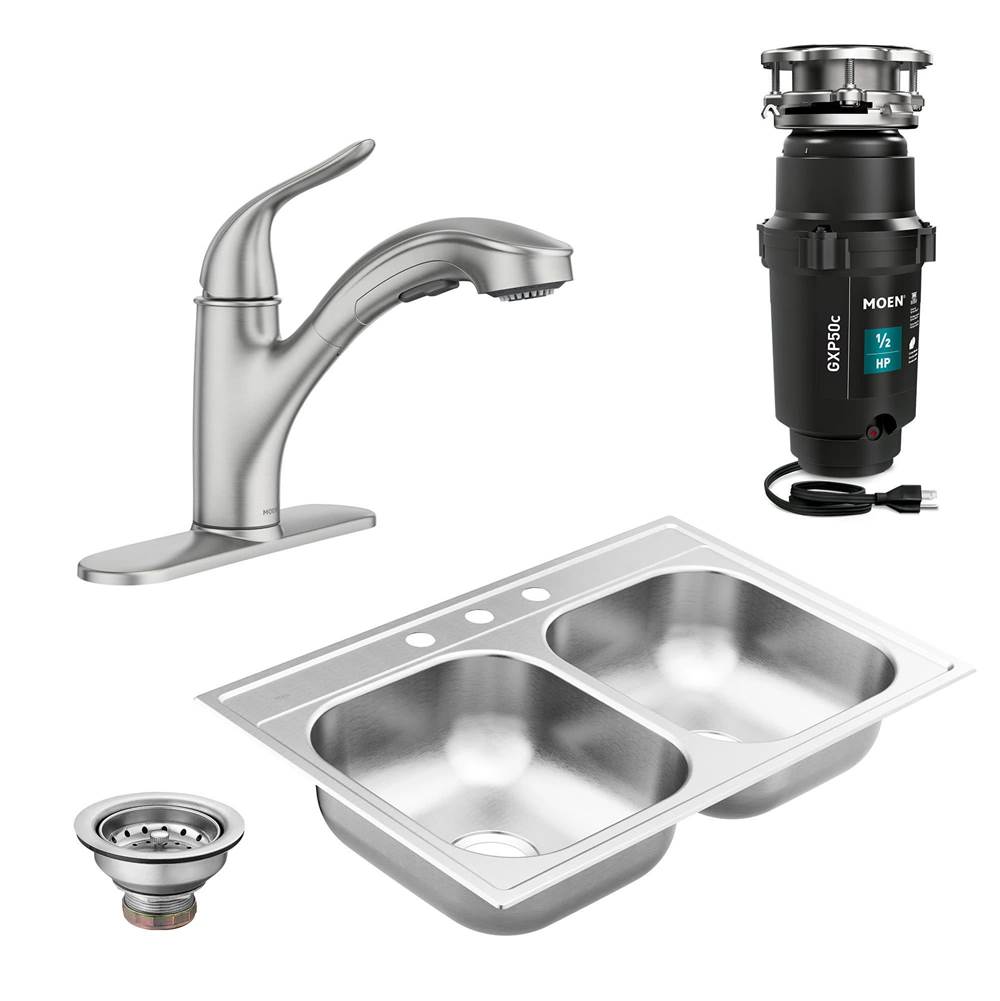 3-1/2 Inch Kitchen Sink Stainless Steel Basket Strainer with Drain Assembly, Stainless