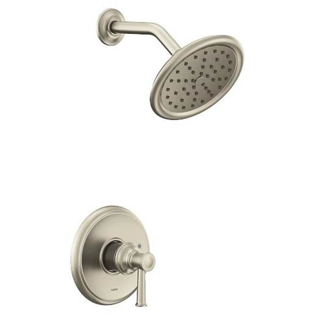 Moen - Belfield M-CORE 2-Series Eco Performance 1-Handle Shower Trim Kit in Brushed Nickel (Valve Sold Separately) - Brushed Nickel