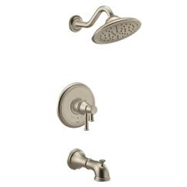 Moen - Belfield Brushed Nickel M-Core 4-Series Tub/Shower - Brushed Nickel