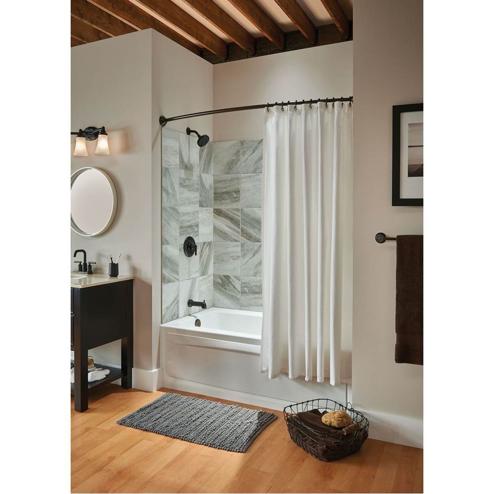 Brushed Nickel Three Globe Bath Light