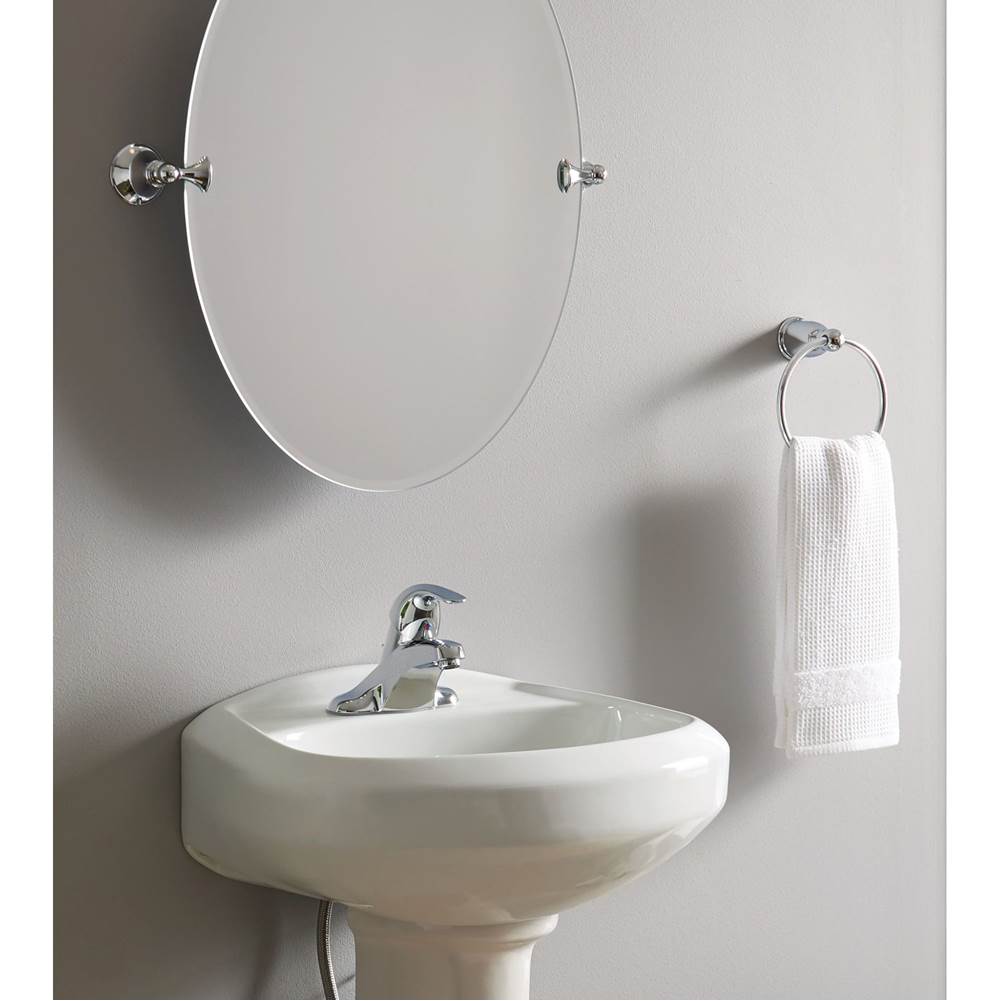 Brushed Chrome Towel Ring