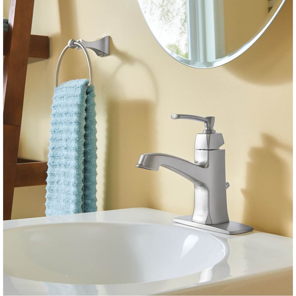 Brushed Nickel Towel Ring