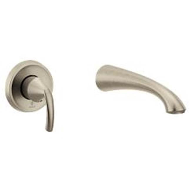 Moen - Glyde 1H Wall Mount Tub Filler, Brushed Nickel - Brushed Nickel