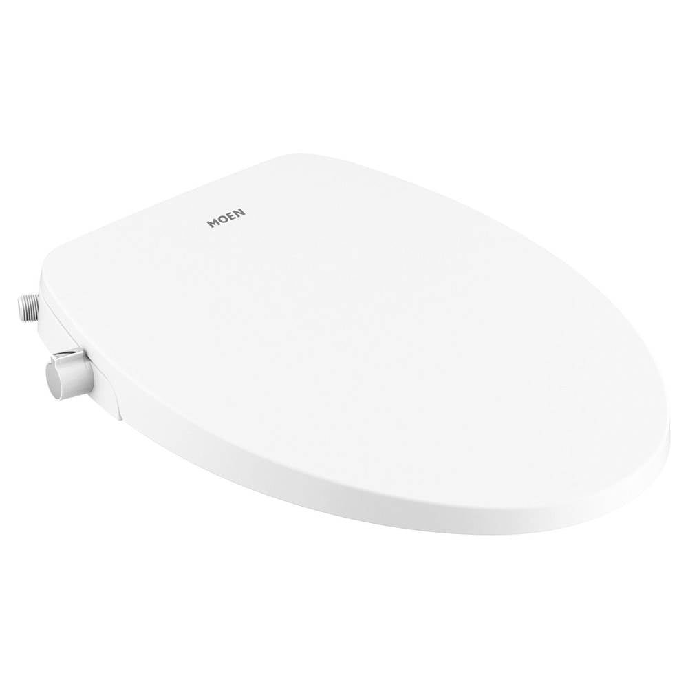 Moen - 2-Series Non-Electronic Add-On Bidet Elongated White Toilet Seat - White