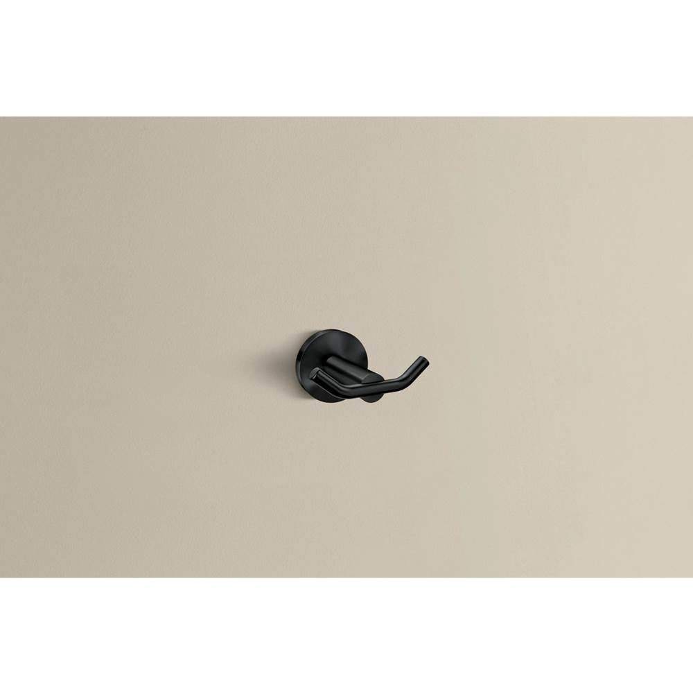 Matte Black Double Robe Hook