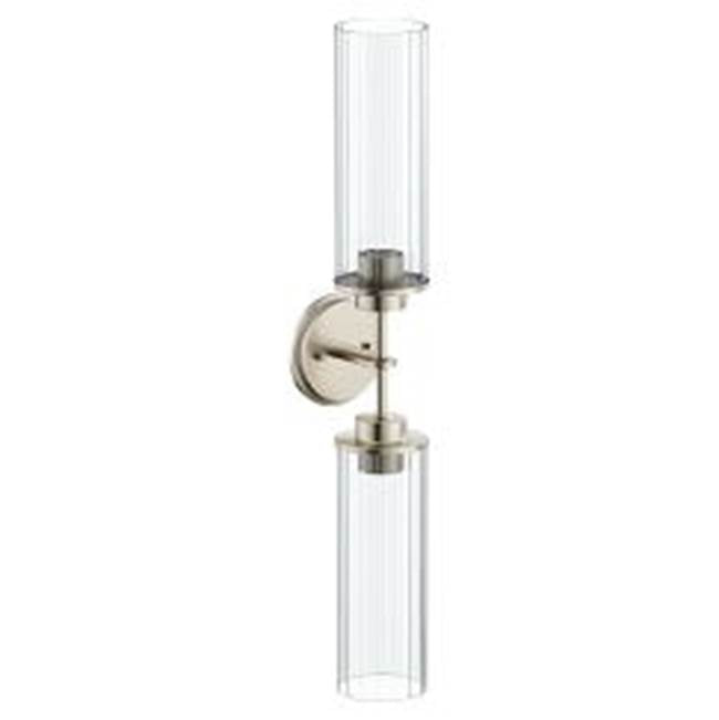 Moen - Brushed Nickel Two Globe Bath Light - Brushed Nickel