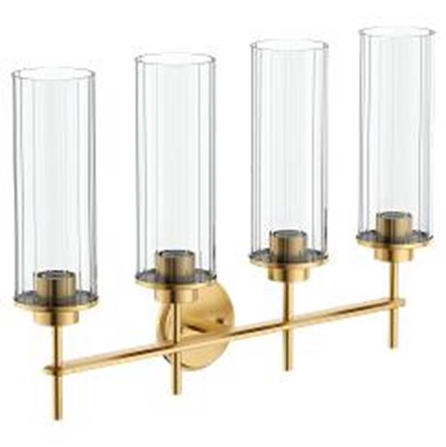Moen - Brushed Gold Four Globe Bath Light - Brushed Gold