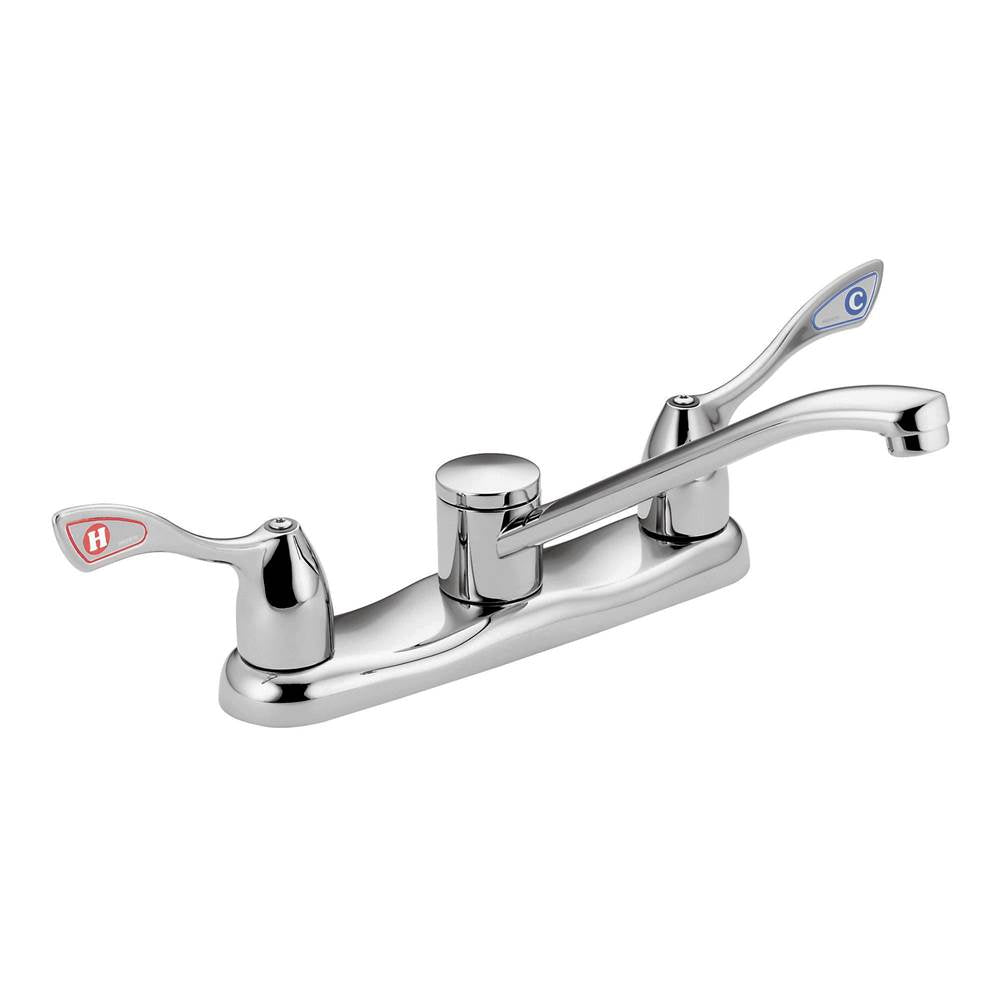 Moen - Chrome two-handle kitchen faucet - Chrome