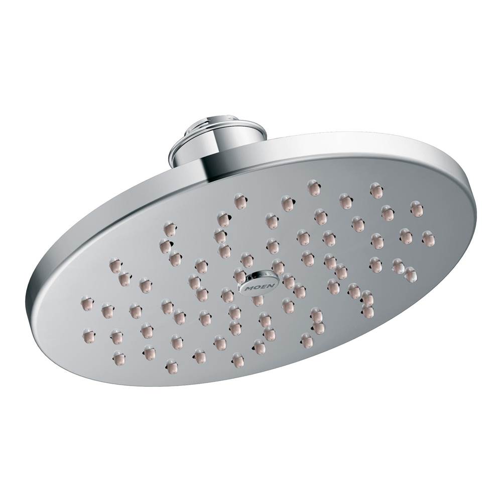 Moen - 8'' Eco-Performance Single-Function Rainshower Showerhead with Immersion Technology, Chrome - Chrome