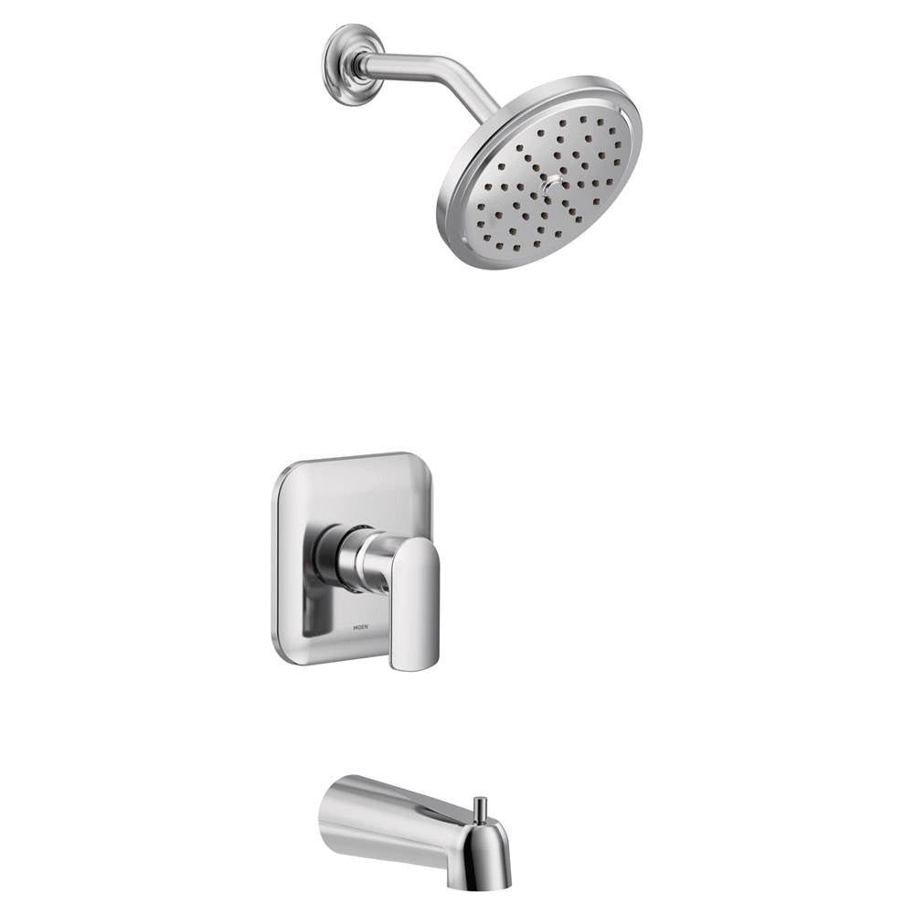 Moen - Rizon M-CORE 3-Series 1-Handle Eco-Performance Tub and Shower Trim Kit in Chrome (Valve Sold Separately) - Chrome