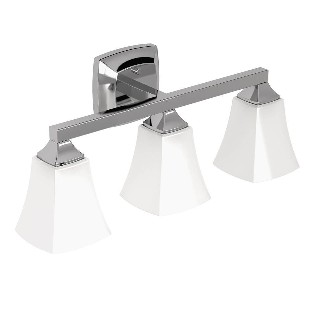 Moen - Chrome Three Globe Bath Light - Chrome