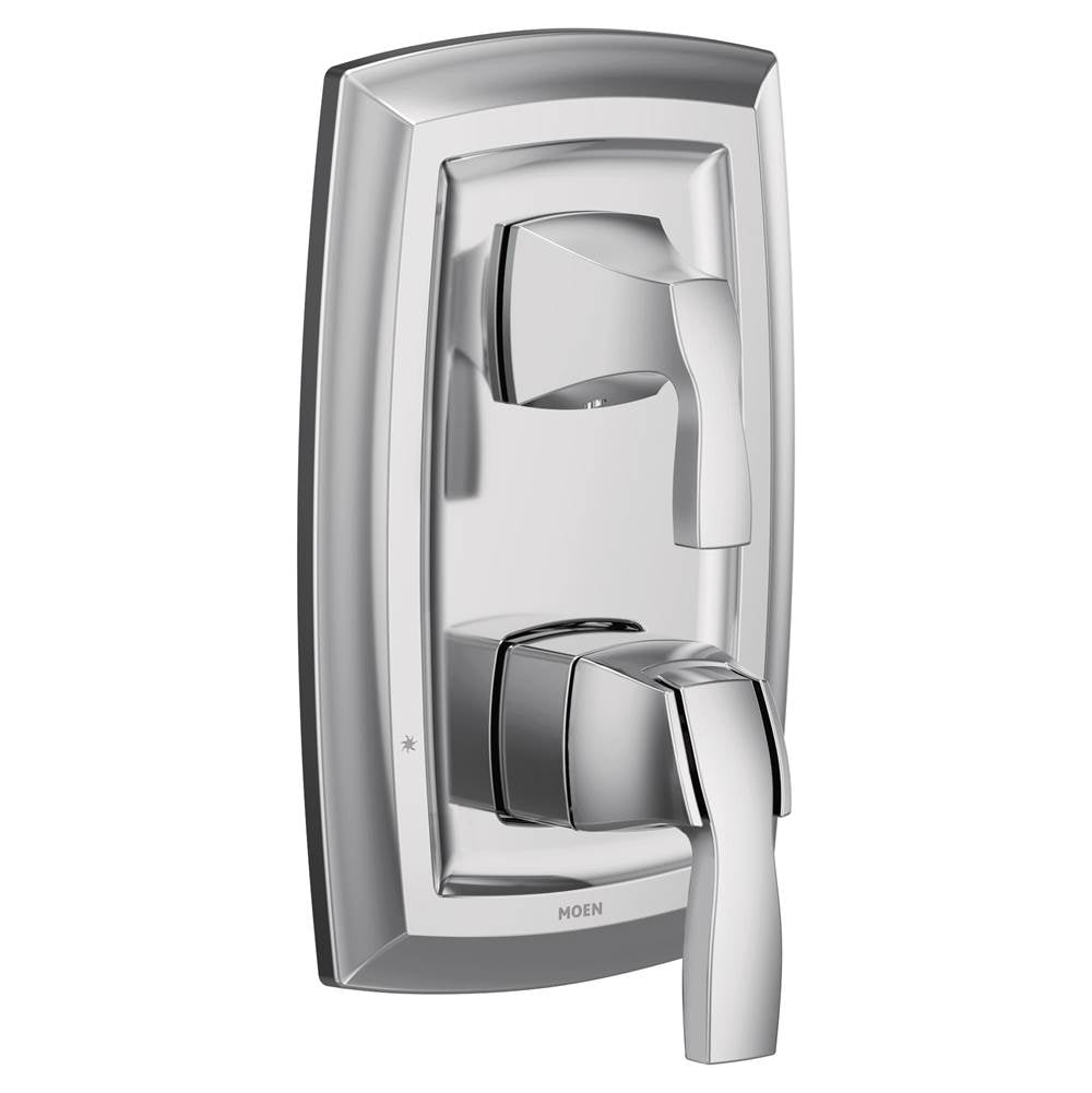 Moen - Voss M-CORE 3-Series 2-Handle Shower Trim with Integrated Transfer Valve in Chrome (Valve Sold Separately) - Chrome