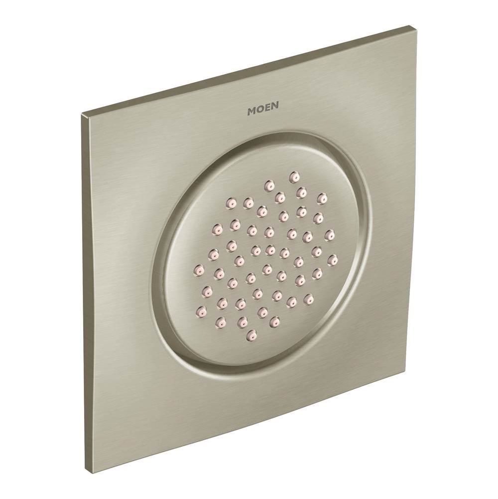 Moen - Square Body Spray Trim Kit in Brushed Nickel (Valve Sold Separately) - Brushed Nickel