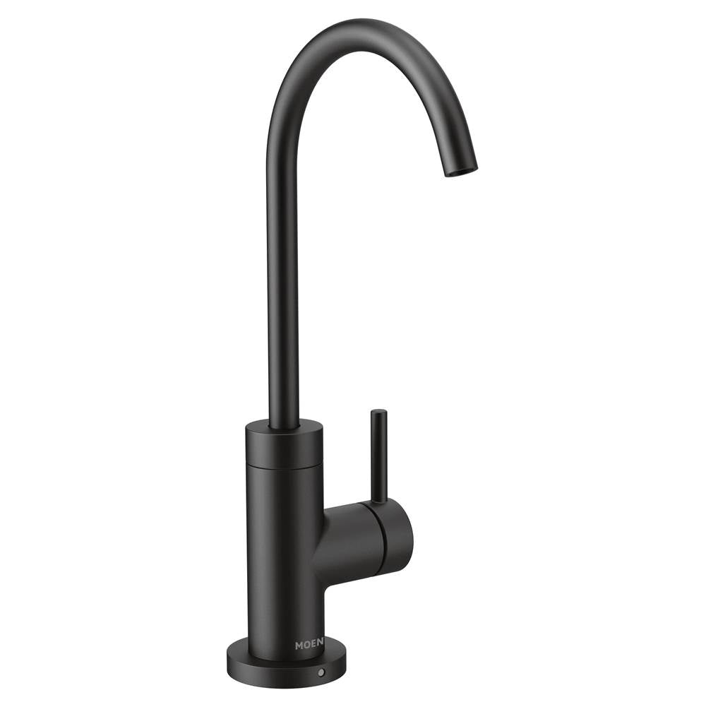 Moen - Sip Modern Cold Water Kitchen Beverage Faucet with Optional Filtration System, Matte Black - Matte Black