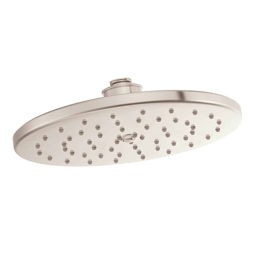 Moen - 10-Inch Single Function Eco-Performance Rainshower Showerhead with Immersion Rainshower Technology, Polished Nickel - Polished Nickel