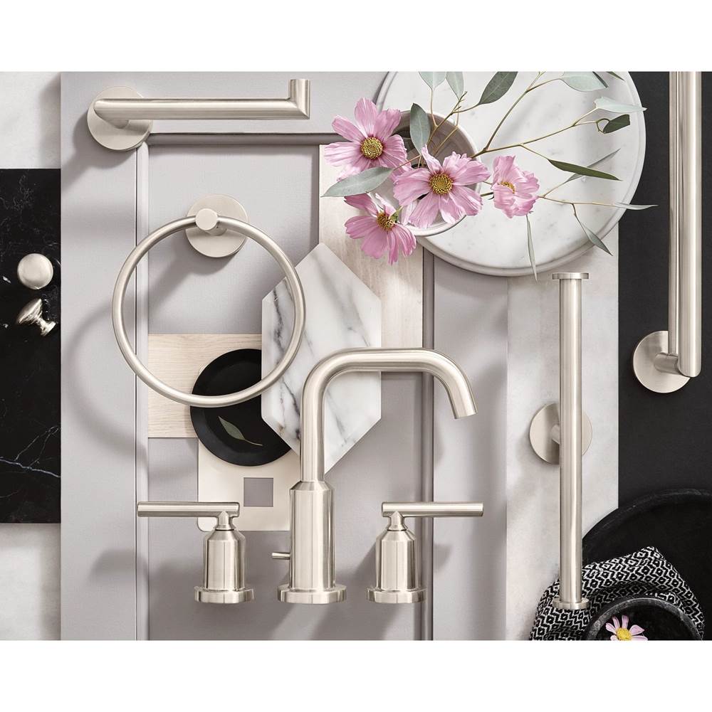 Gibson Two-Handle 8-Inch Widespread High Arc Modern Bathroom Sink Faucet, Valve Required, Chrome